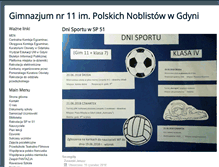 Tablet Screenshot of gim11gdynia.pl
